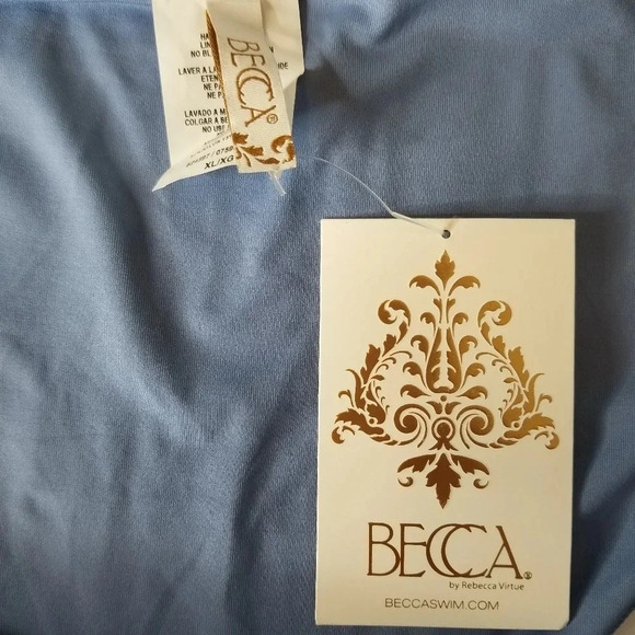 NWT Becca Swim Ribbed Tab Side Hipster Bottoms XL - Picture 5 of 7